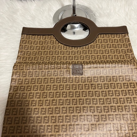 SOLD 🎉Fendi authentic bag FF brown purse - Picture 11 of 11